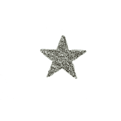 applicatie strass ster zilver 6 cm applicatie strass ster zilver 6 cm