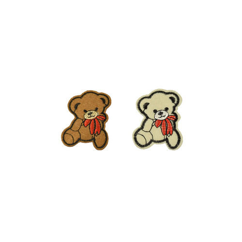 2 beertjes applicatie set beige en bruin 