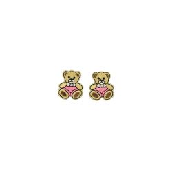2 beertjes applicatie set bruin roze 2 beertjes applicatie set bruin roze