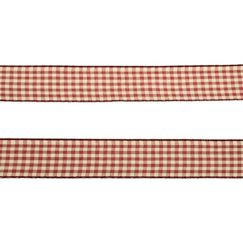 3 meter sierlint bakkersruit bordeaux rood 25mm 