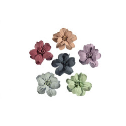 3d bloemen set 6 kleuren met stamper 50 mm 3d bloemen set 6 kleuren met stamper 50 mm