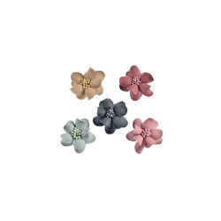 3d bloemen set klein 5 kleuren met stamper 32mm 3d bloemen set klein 5 kleuren met stamper 32mm