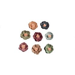 3d bloemen set klein 8 kleuren met roze stamper 3d bloemen set klein 8 kleuren met roze stamper