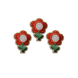 glitter bloemen patch set rood zelfklevend glitter bloemen patch set rood zelfklevend