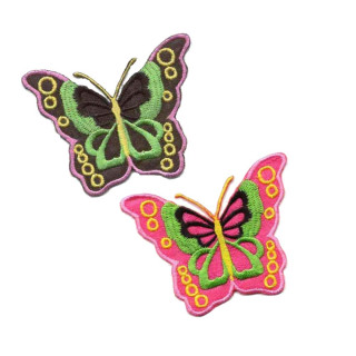 vlinder patch set roze zwart vlinder patch set roze zwart