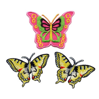 vlinder patch set roze geel vlinder patch set roze geel