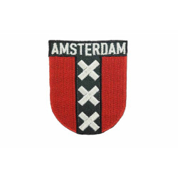 Amsterdamse vlag embleem opstrijkbaar Amsterdamse vlag embleem opstrijkbaar