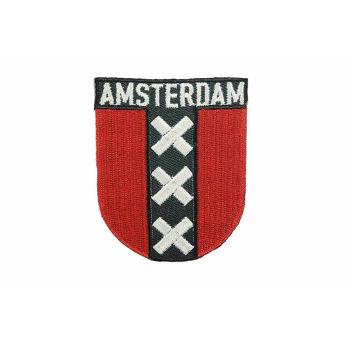 Amsterdamse vlag embleem opstrijkbaar Amsterdamse vlag embleem opstrijkbaar