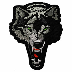 angry wolf patch angry wolf patch