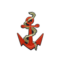 anker patch groot met goud draad anker patch groot met goud draad