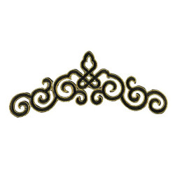 applicatie Agadir zwart goud applicatie Agadir zwart goud