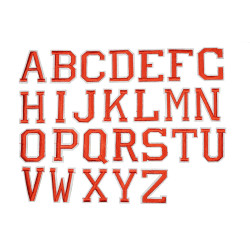 applicatie alfabet letter rood wit large applicatie alfabet letter rood wit large
