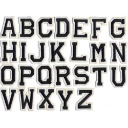 applicatie alfabet letter zwart applicatie alfabet letter zwart