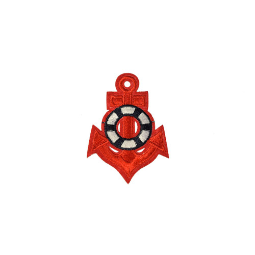applicatie anker blauw reddings band rood