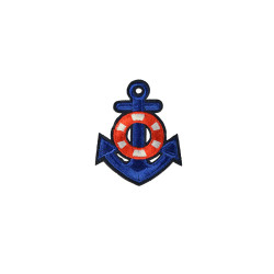 applicatie anker blauw reddings band rood zwart applicatie anker blauw reddings band rood zwart