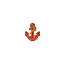 applicatie anker rood goud klein applicatie anker rood goud klein