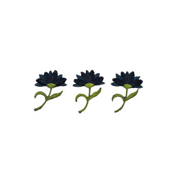 applicatie bloemen op tak donkerblauw 3 stuks applicatie bloemen op tak donkerblauw 3 stuks