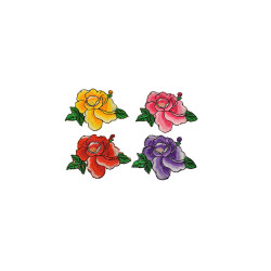 applicatie bloemen set 4 kleuren applicatie bloemen set 4 kleuren