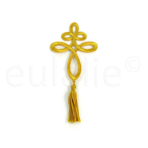 applicatie decoratie goud met flosje applicatie decoratie goud met flosje