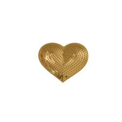 applicatie hart gouden pailletten applicatie hart gouden pailletten