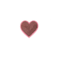 applicatie hart roze pailletten applicatie hart roze pailletten