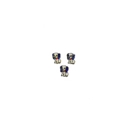applicatie hondjes 3 stuks blauw