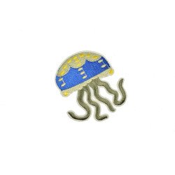 applicatie jellyfish blauw geel applicatie jellyfish blauw geel