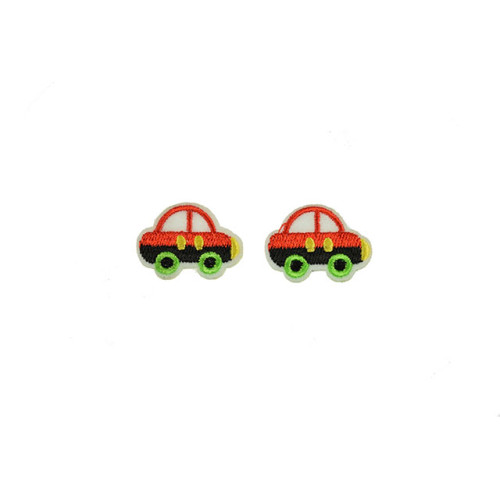 applicatie kleine auto set rood (2stuks)