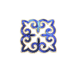 applicatie pailletten blauw applicatie pailletten blauw