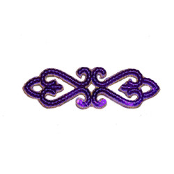 applicatie pailletten violet goud applicatie pailletten violet goud