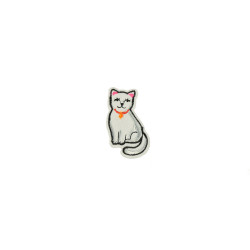 applicatie poes wit roze