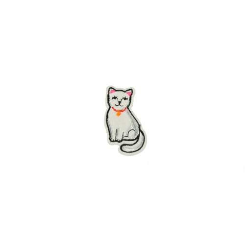 applicatie poes wit roze
