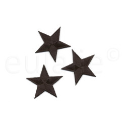 applicatie set sterren zwart 4.5 cm applicatie set sterren zwart 4.5 cm