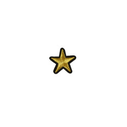 applicatie ster goud zwart 3 cm applicatie ster goud zwart 3 cm