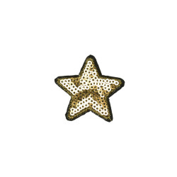 applicatie ster pailletten goud applicatie ster pailletten goud