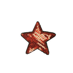 applicatie ster pailletten rood applicatie ster pailletten rood