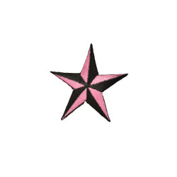 applicatie ster roze zwart applicatie ster roze zwart