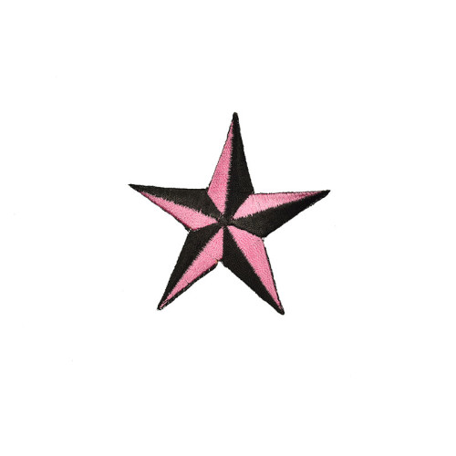applicatie ster roze zwart
