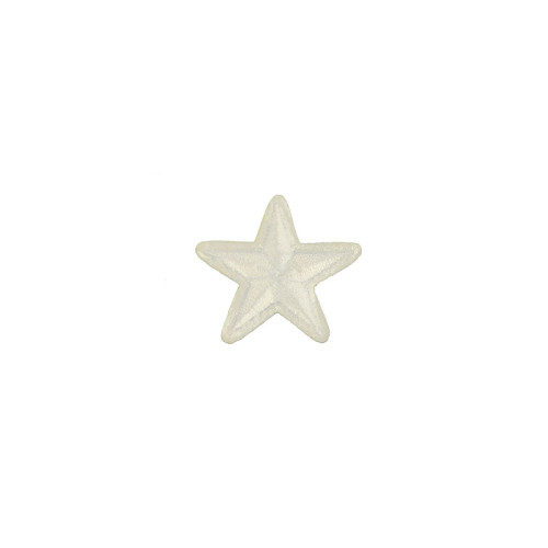 applicatie ster wit 4,5 cm