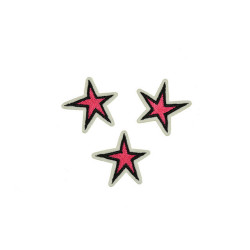 applicatie sterren set roze (3 stuks) applicatie sterren set roze (3 stuks)