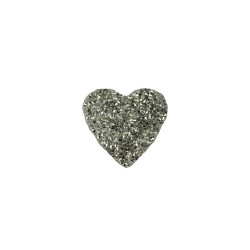 applicatie strass hart zilver 5cm applicatie strass hart zilver 5cm
