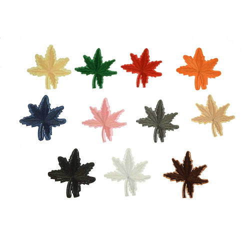 bladeren gekleurd patch set 11 stuks