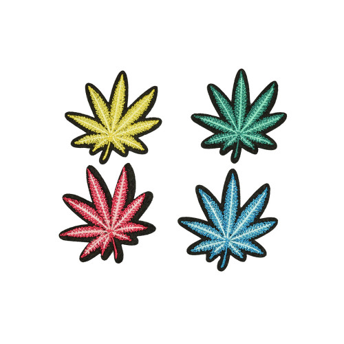 bladeren patch set 4 stuks opstrijkbaar