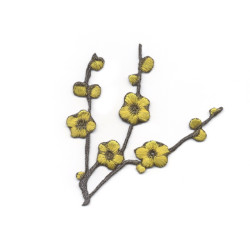 Bloem applicatie bloesemtak geel Bloem applicatie bloesemtak geel