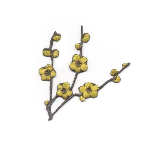 Bloem applicatie bloesemtak geel