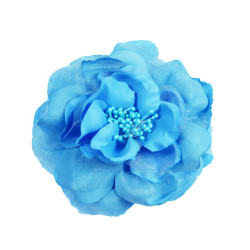bloem corsage met kralen stamper lichtblauw bloem corsage met kralen stamper lichtblauw