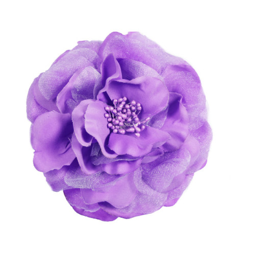 bloem corsage met kralen stamper lila
