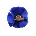 bloem corsage organza koningsblauw - 1