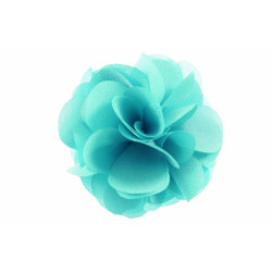 bloem corsage organza neo mint groen bloem corsage organza neo mint groen