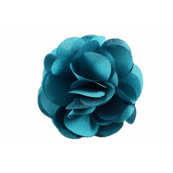 bloem corsage organza petrol groen bloem corsage organza petrol groen
